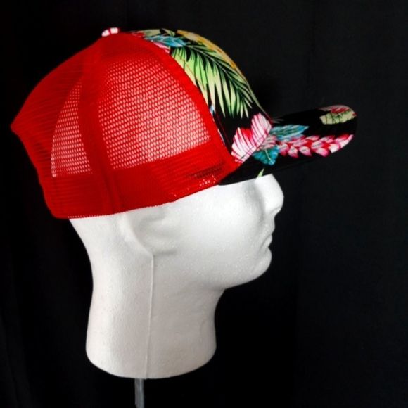 Flower Meshback Trucker Hat - Picture 3 of 5